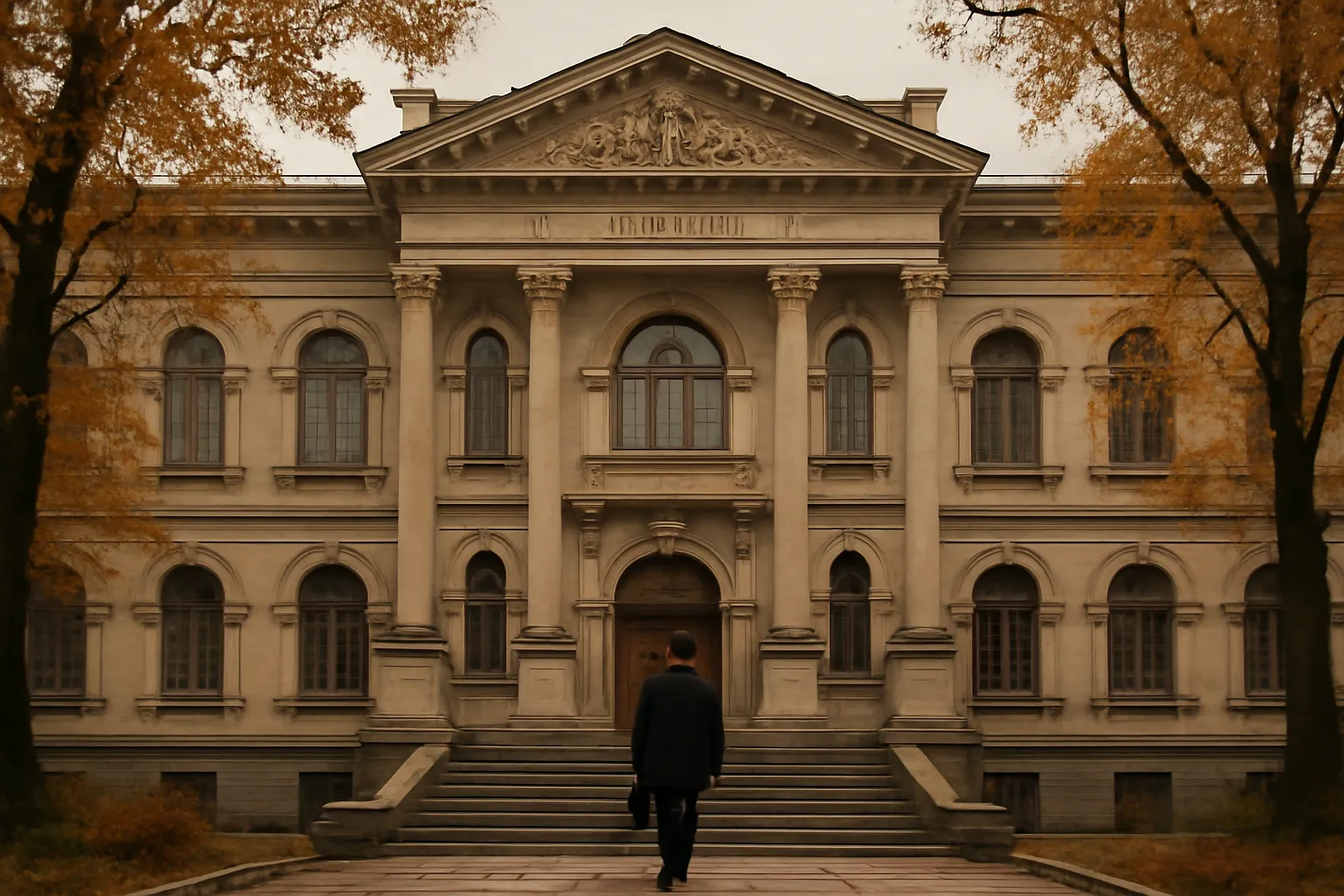 The Lviv State Archives building in Ukraine, a key resource for Ukrainian genealogy